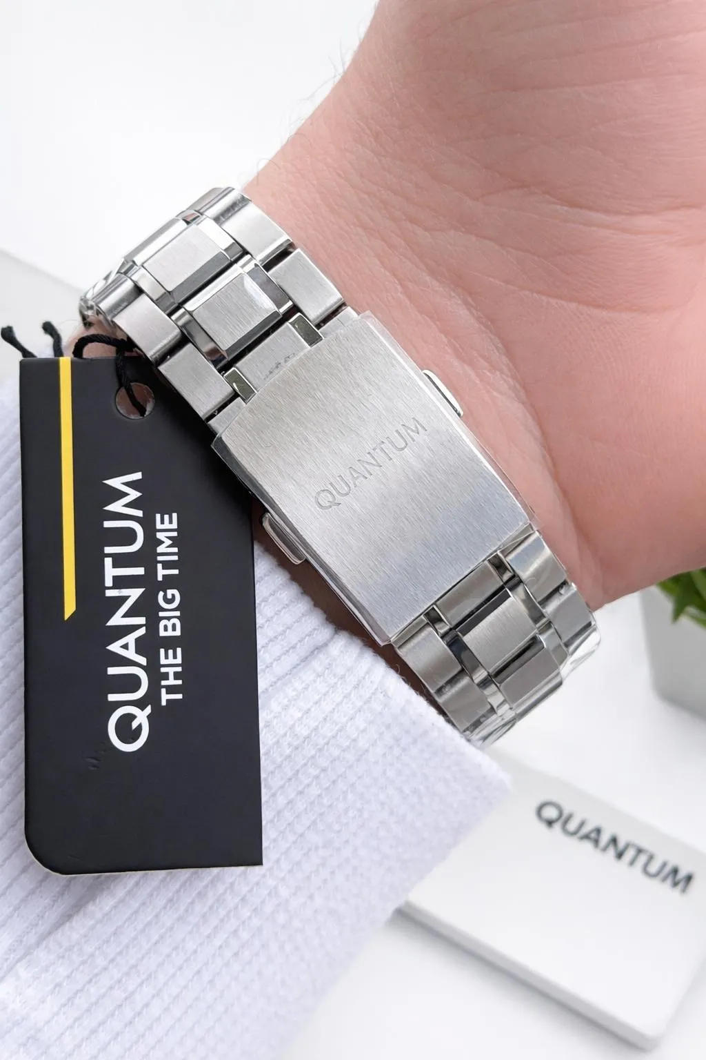 Quantum 10 ATM Suya Dayanıklı+ Bileklik Hediyeli Komple Çelik Erkek Kol Saati VS.BLKT.0928