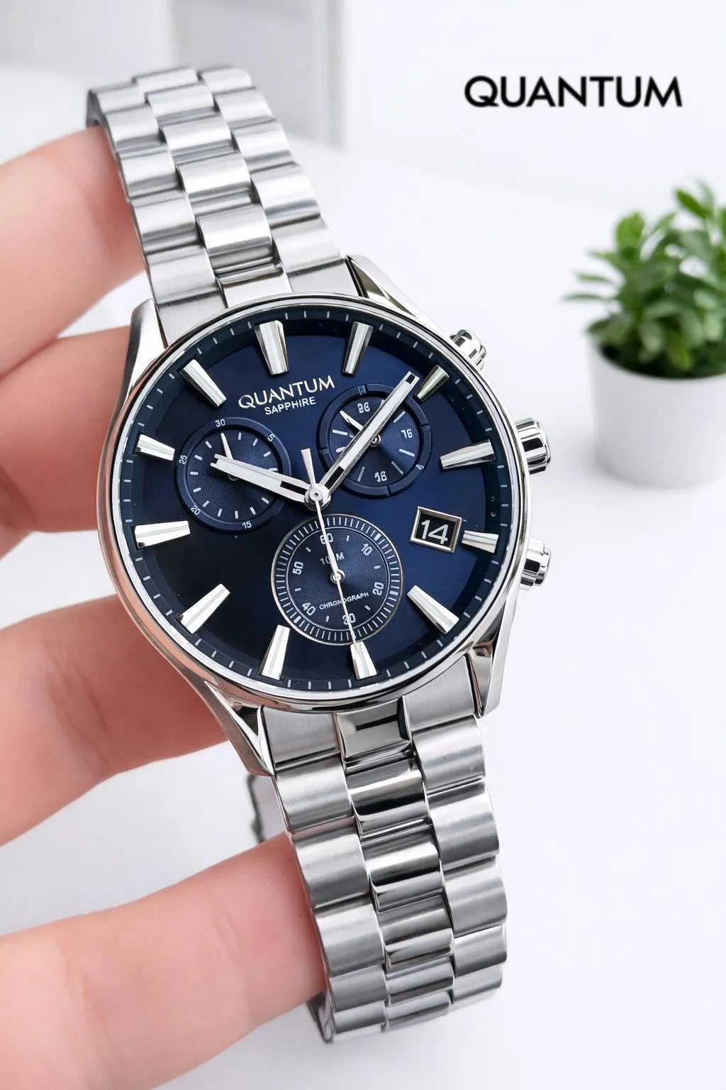 Quantum 10 ATM Suya Dayanıklı+ Bileklik Hediyeli Komple Çelik Erkek Kol Saati VS.BLKT.0930