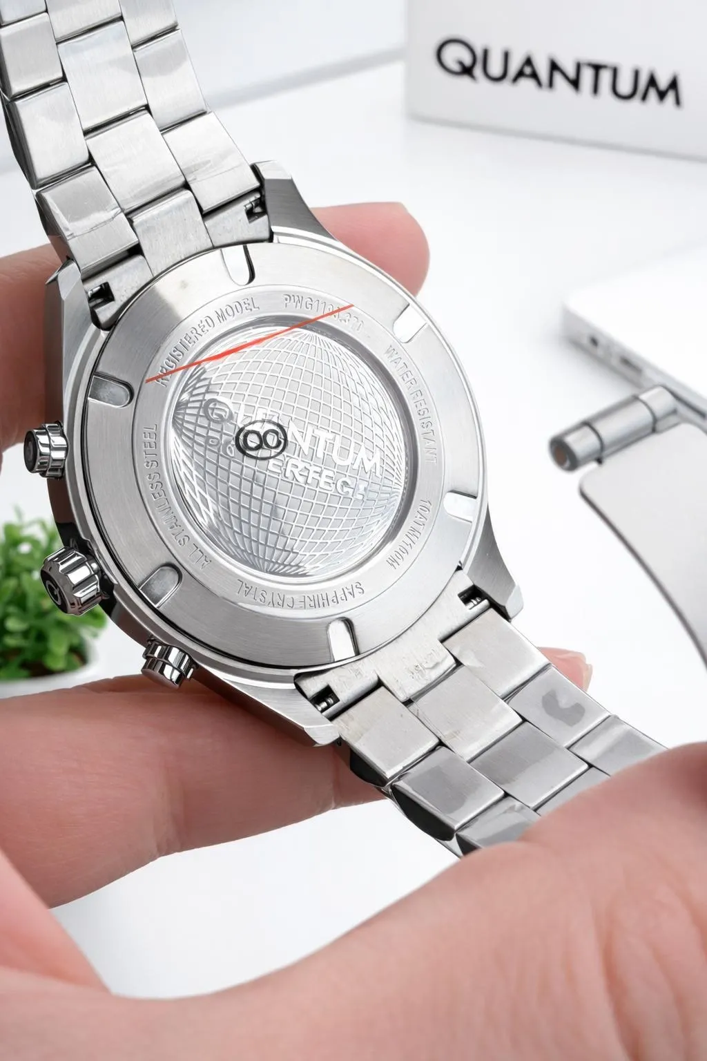 Quantum 10 ATM Suya Dayanıklı+ Bileklik Hediyeli Komple Çelik Erkek Kol Saati VS.BLKT.0931