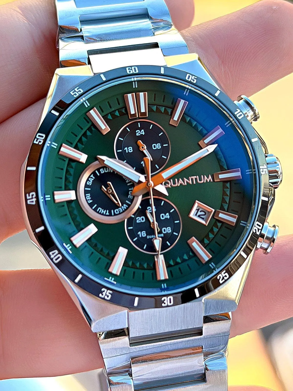 Quantum 2 Yıl Garantili 100 Mt Suya Dayanıklı+ Bileklik Hediyeli Komple Çelik Kararma Renk Atma Yapmaz Erkek Kol Saati VS.BLKT.0780