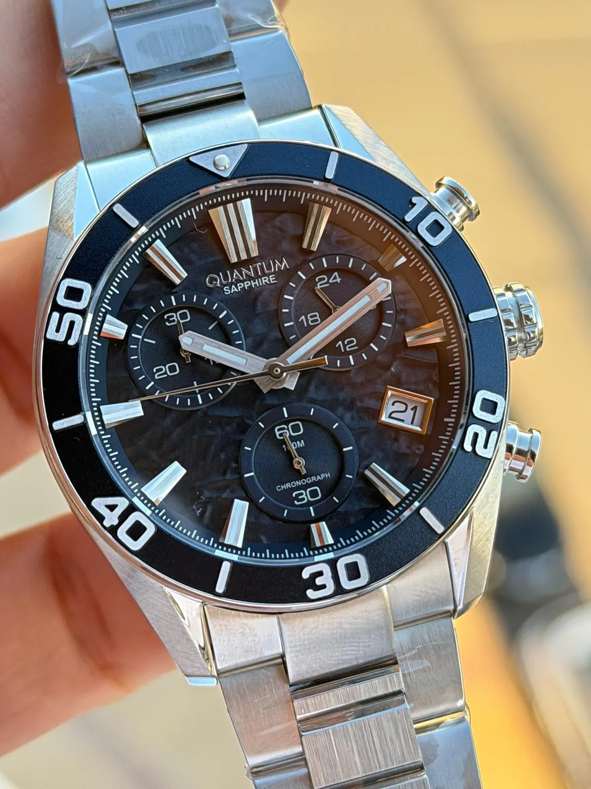 Quantum 2 Yıl Garantili 100 Mt Suya Dayanıklı+ Bileklik Hediyeli Komple Çelik Kararma Renk Atma Yapmaz Erkek Kol Saati VS.BLKT.0782