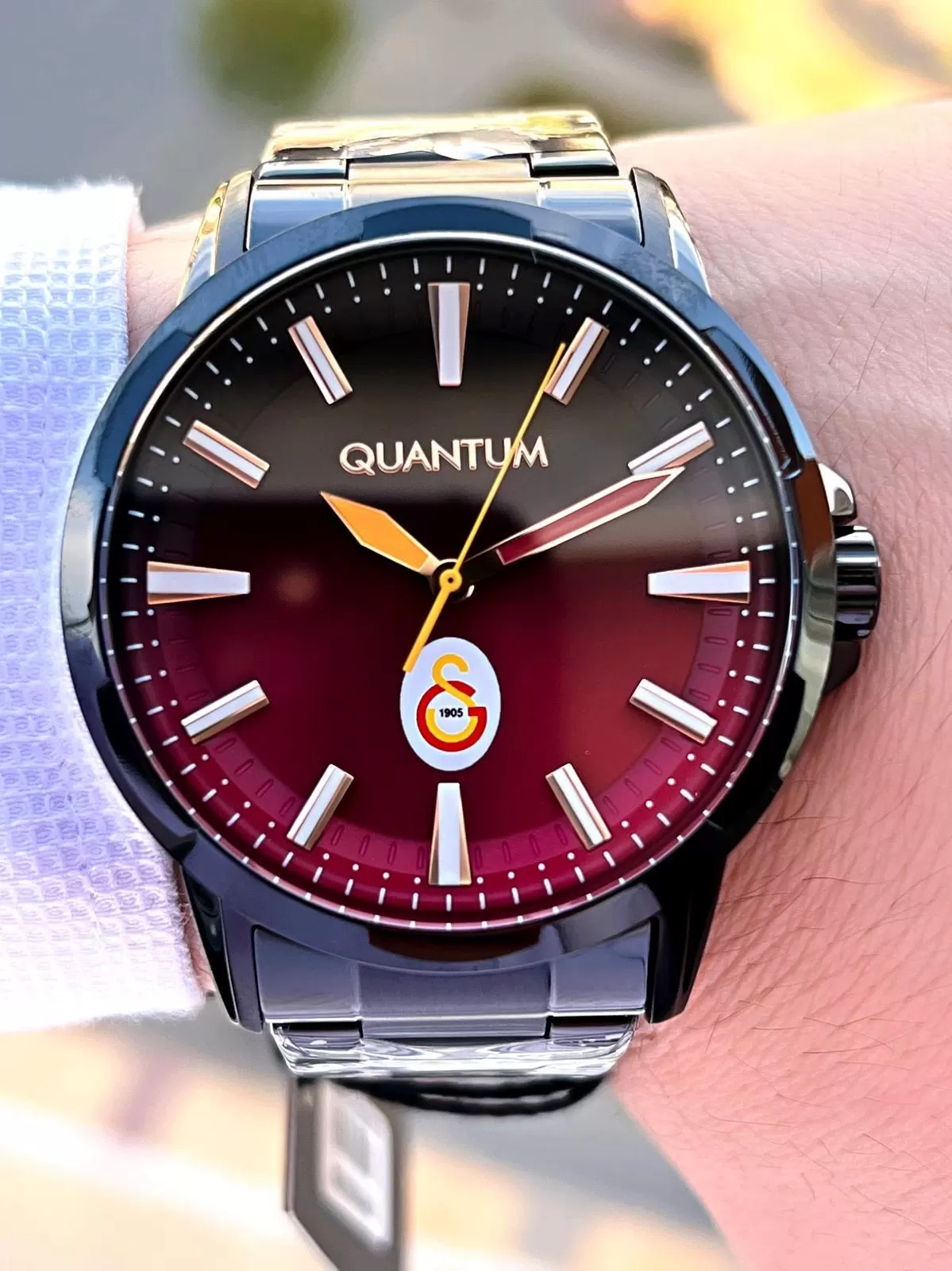 Quantum Galatasaraylı Lisanslı Kasa Ve Kordon Çelik 2 Yıl Garantili Taraftar Kol Saat GS.1905.680