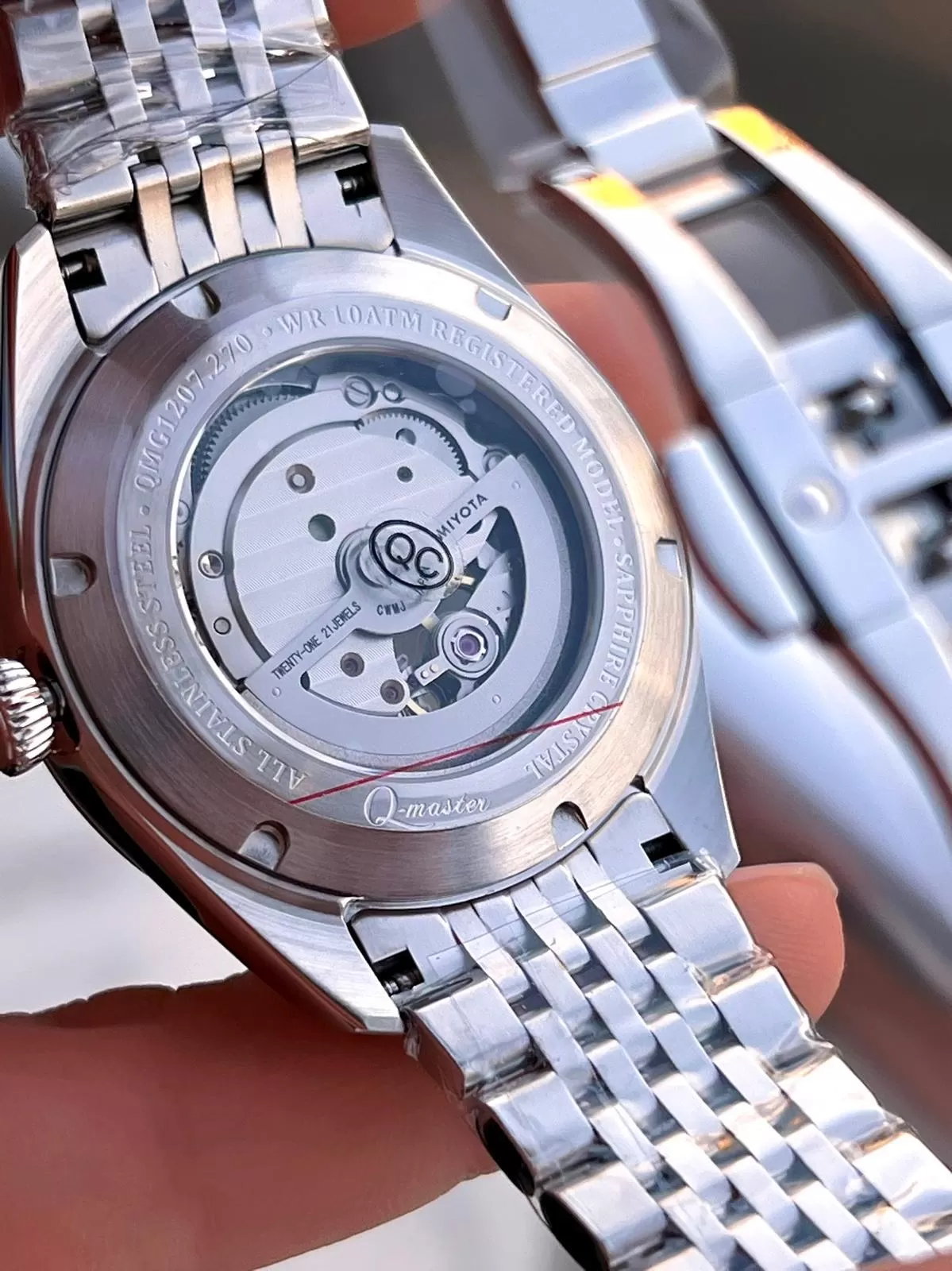 Quantum Otomatik Mekanizma Sapphire Cizilmez Cam Çelik Kordon 10 Atm Erkek Kol Saat EMG.1207.270