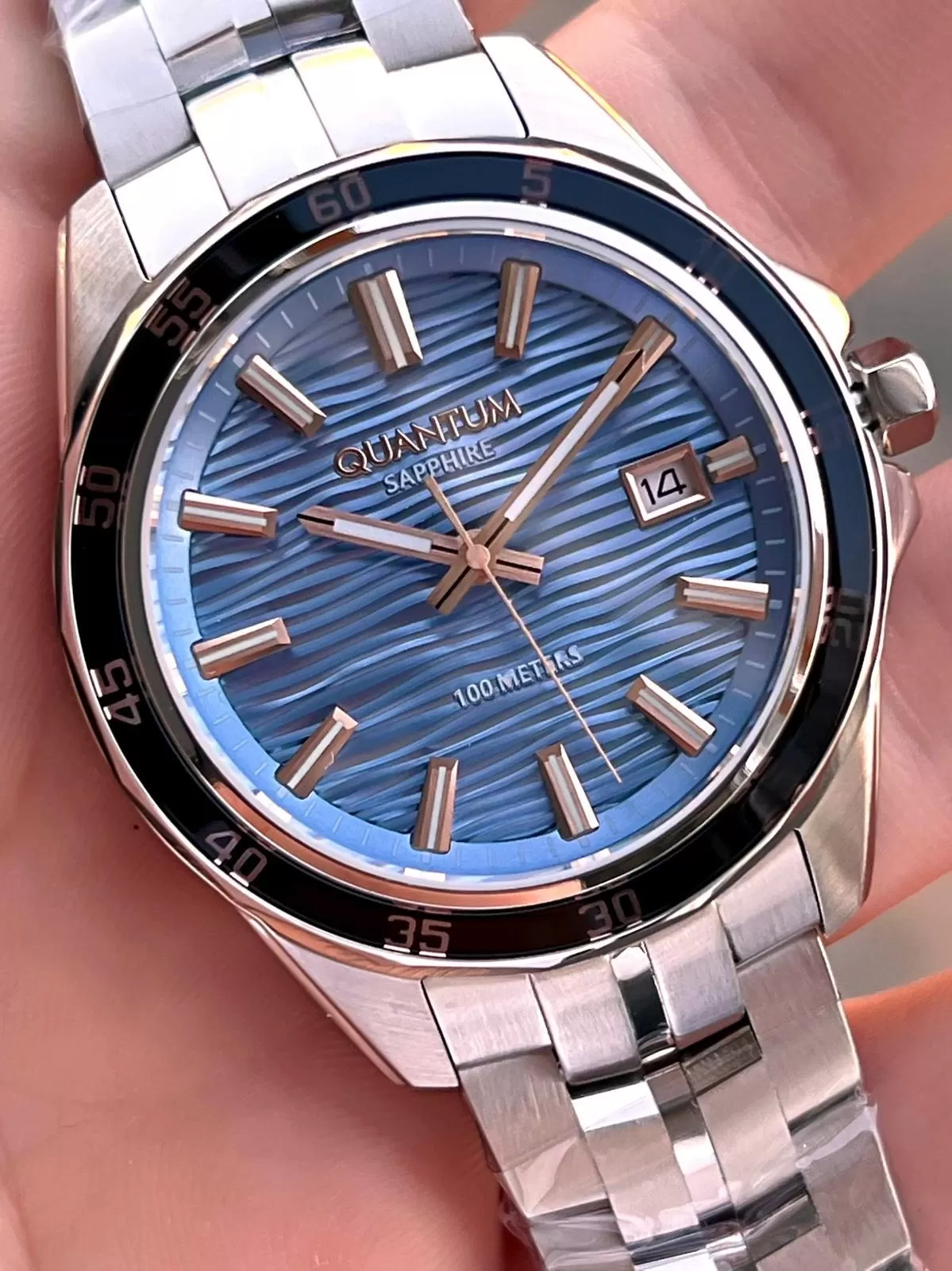 Quantum Sapphire Cizilmez Cam Çelik Kordon 2 Yıl Garantili 10 Atm Erkek Kol Saat EDG.1211.590