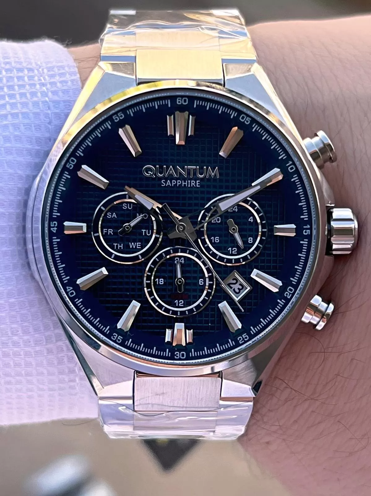Quantum Sapphire Cizilmez Cam Çelik Kordon İç Kadran Fonksiyonları Aktif 10 Atm Erkek Kol Saat MQ390