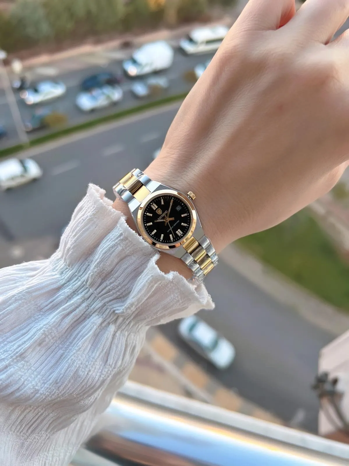 Raymond 2 Yıl Garantili Çelik Kasa Ve Kordon Kararma Renk Atma Yapmaz 5 Atm Kadın Kol Saati 611189.3