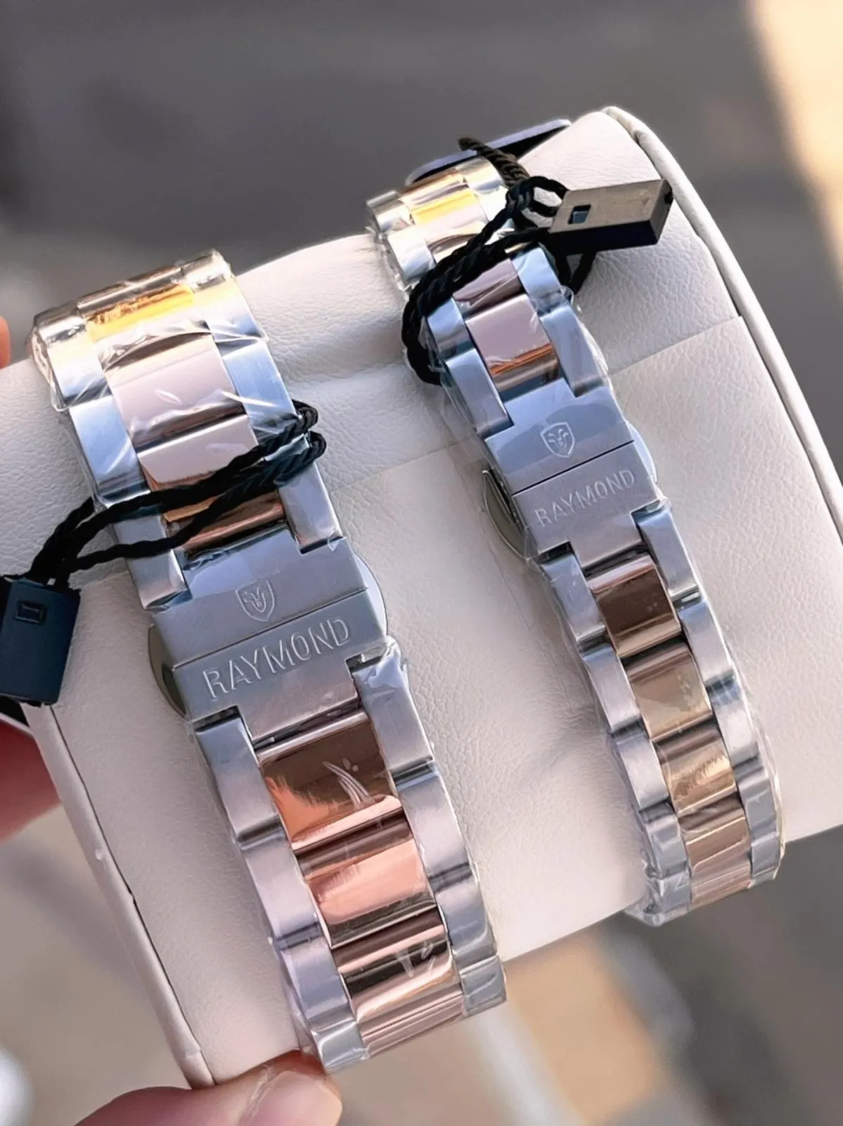 Raymond Ciflere Özel Sevgili Kombini 2 Yıl Garantili 5 Atm Suya Dayanklı Çift Saati CFT.03