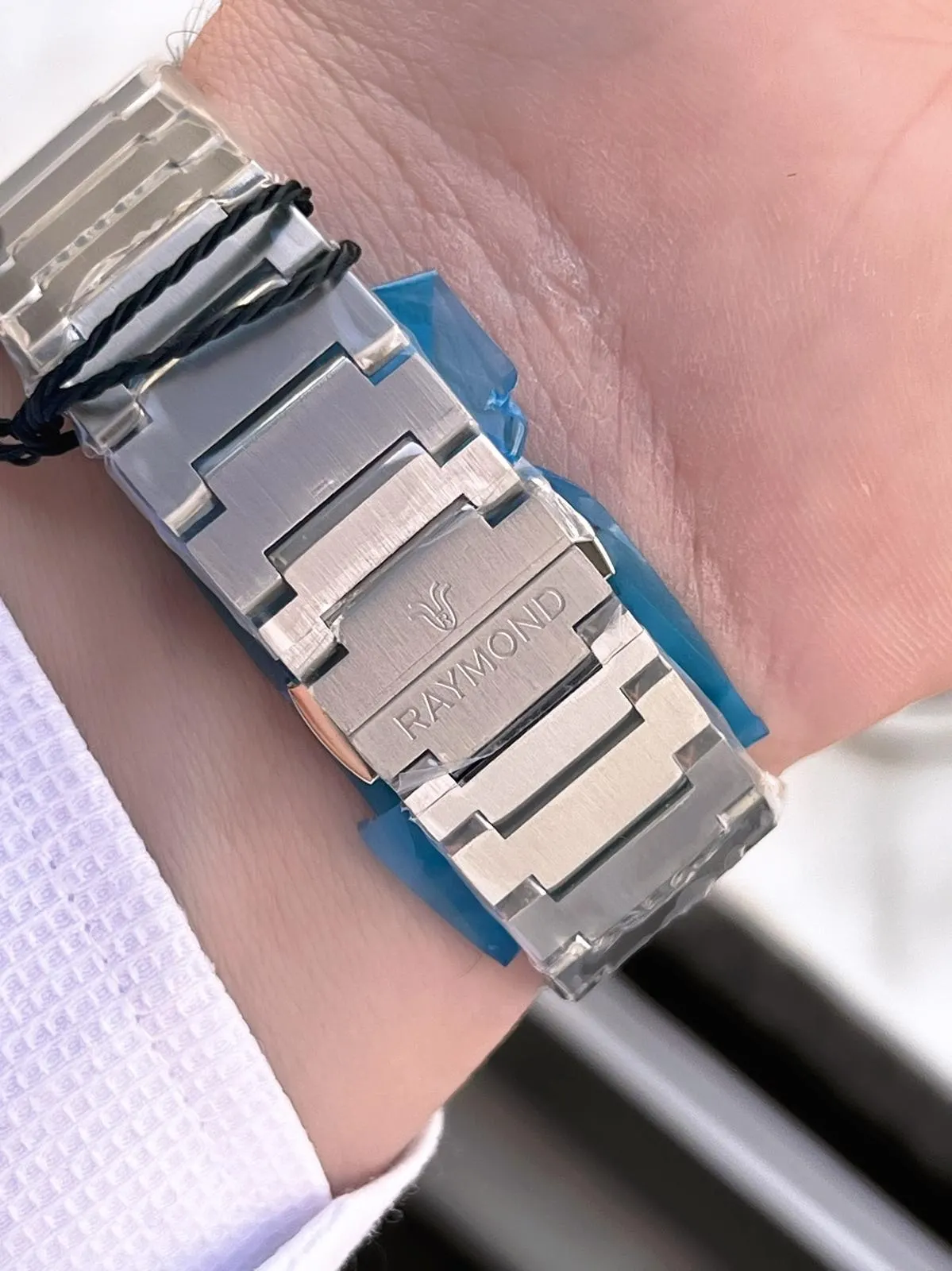 Raymond Nişan Ve Damatlara Özel Çelik Kordon 2 Yıl Garantili 5 Atm Erkek Kol Saati+Bileklik RMD.34