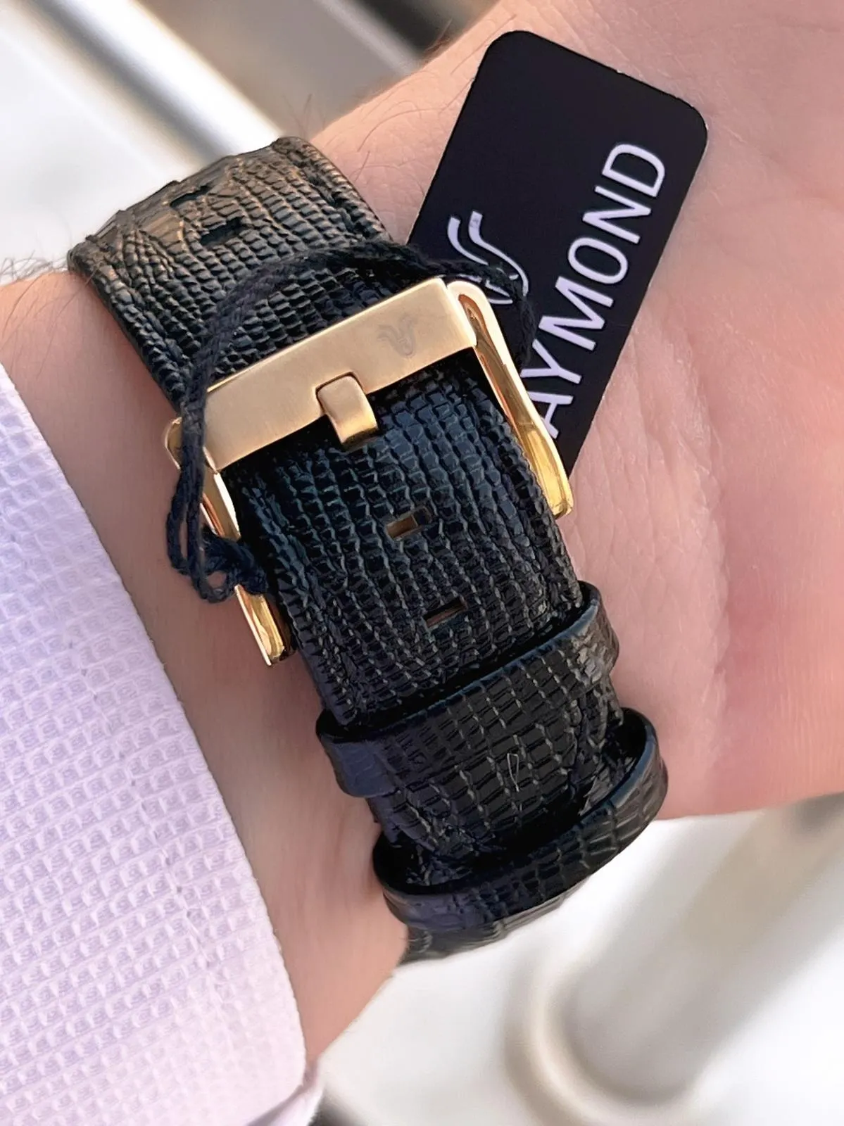 Raymond Nişan Ve Damatlara Özel Deri Kordon 2 Yıl Garantili 5 Atm Erkek Kol Saati+Bileklik RMD.42