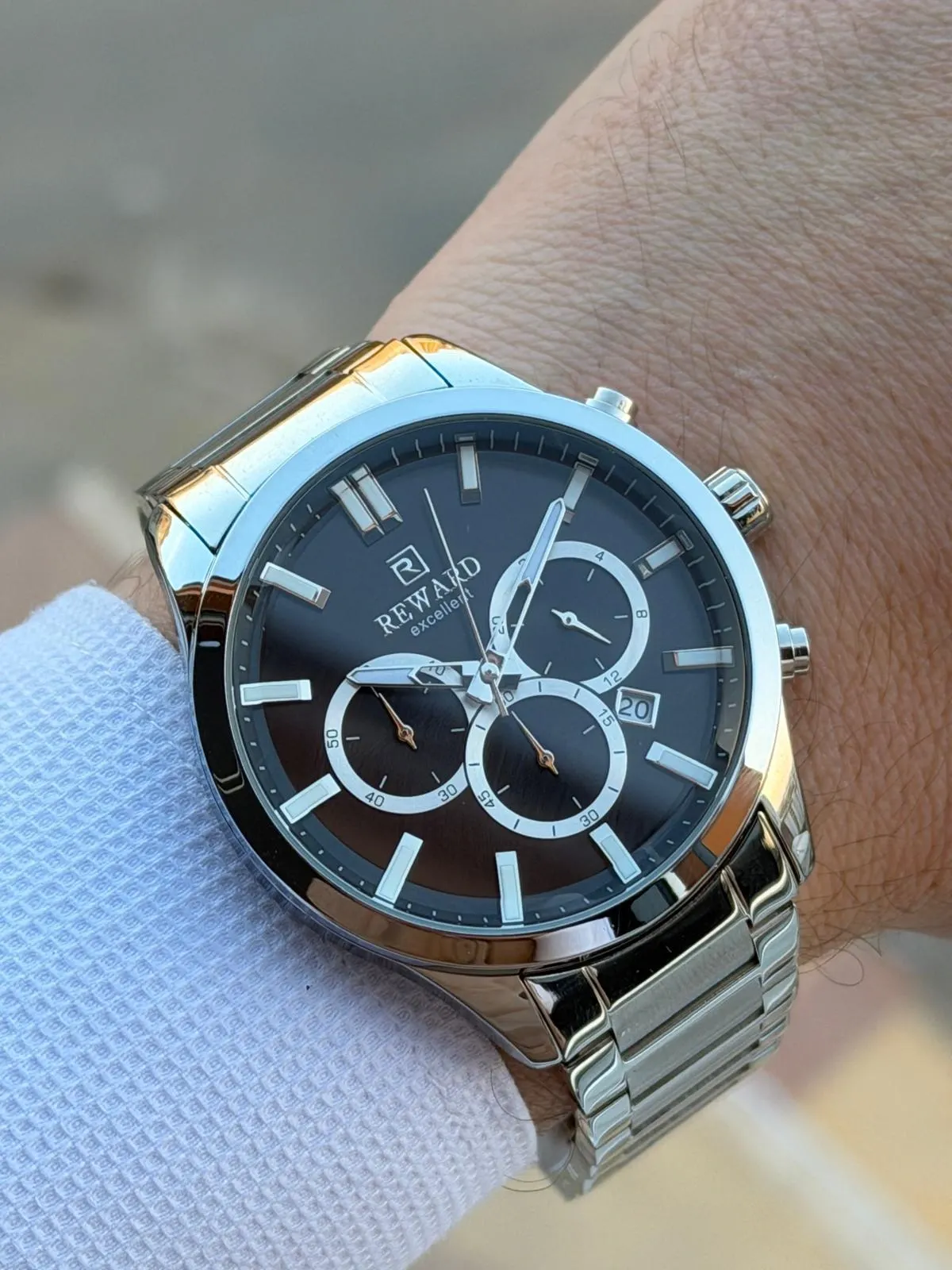 Reward İç Kadran Fonksiyonları Aktif Çelik Kordon 5 Atm 2 Yıl Garantili Erkek Kol Saati FT.GL.M08.3