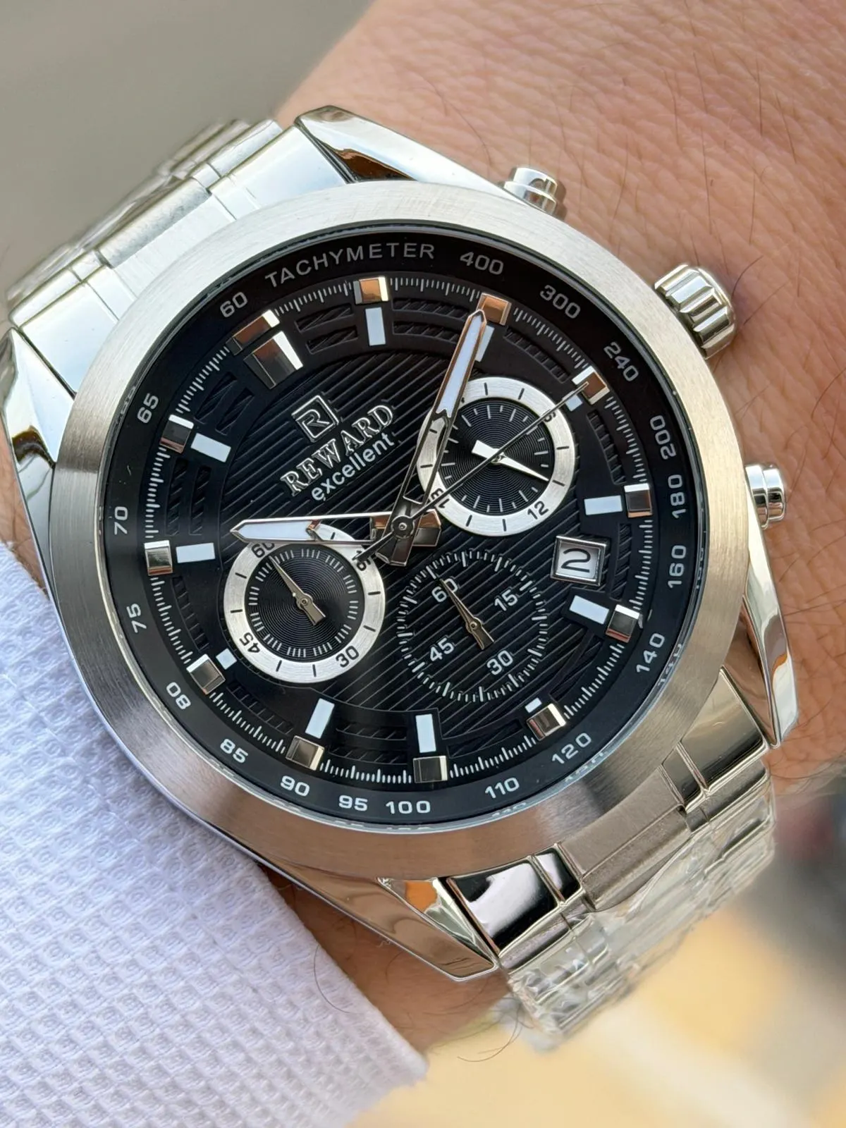 Reward İç Kadran Fonksiyonları Aktif Çelik Kordon 5 Atm 2 Yıl Garantili Erkek Kol Saati FT.GL.M10.2