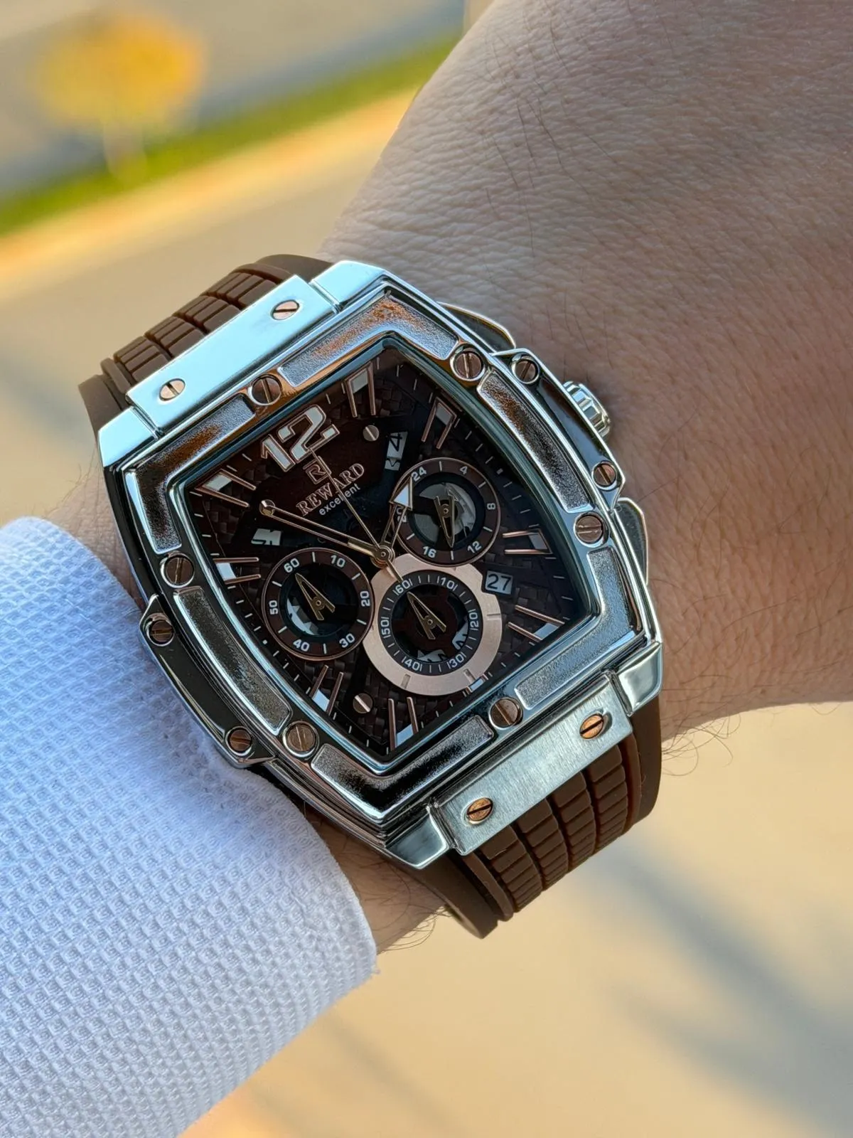 Reward İç Kadran Fonksiyonları Aktif Silikon Kordon 5 Atm 2 Yıl Garantili Erkek Kol Saati FT.GL01.2