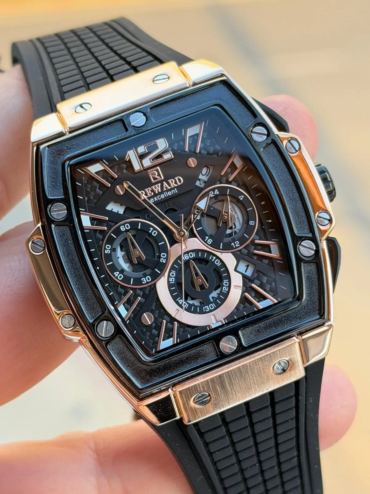 Reward İç Kadran Fonksiyonları Aktif Silikon Kordon 5 Atm 2 Yıl Garantili Erkek Kol Saati FT.GL01.3