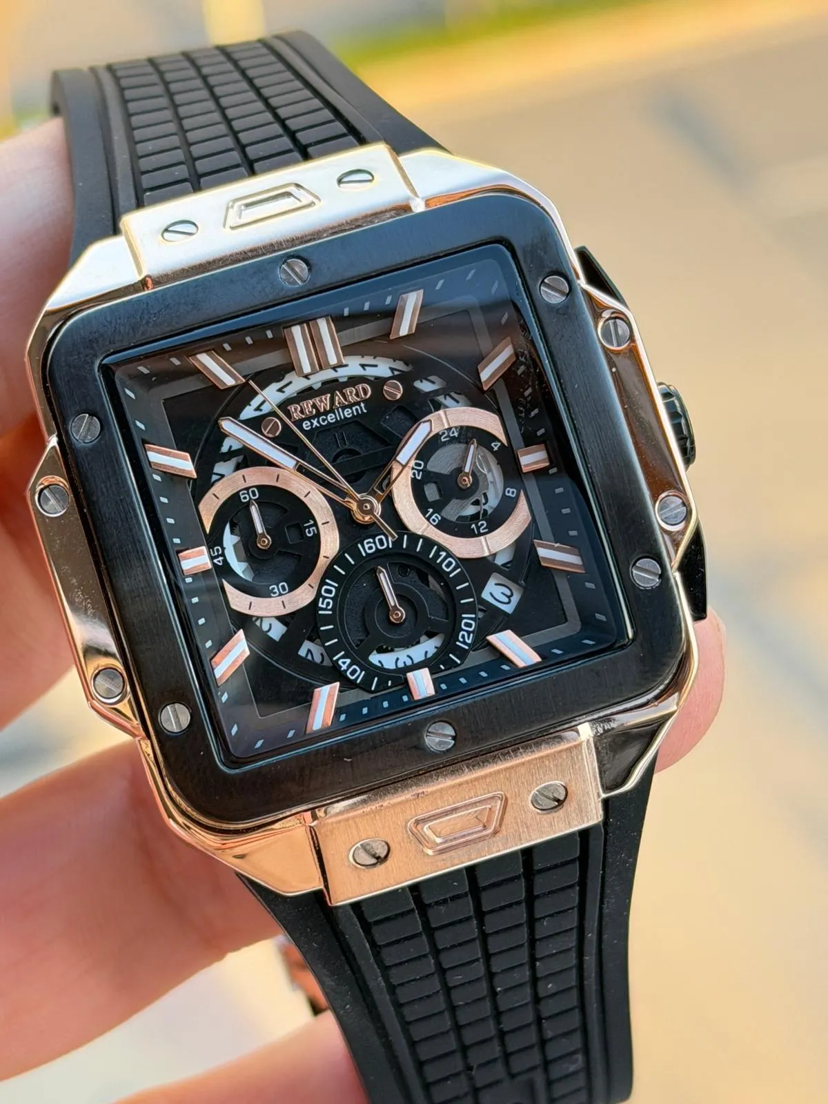 Reward İç Kadran Fonksiyonları Aktif Silikon Kordon 5 Atm 2 Yıl Garantili Erkek Kol Saati FT.GL02.2