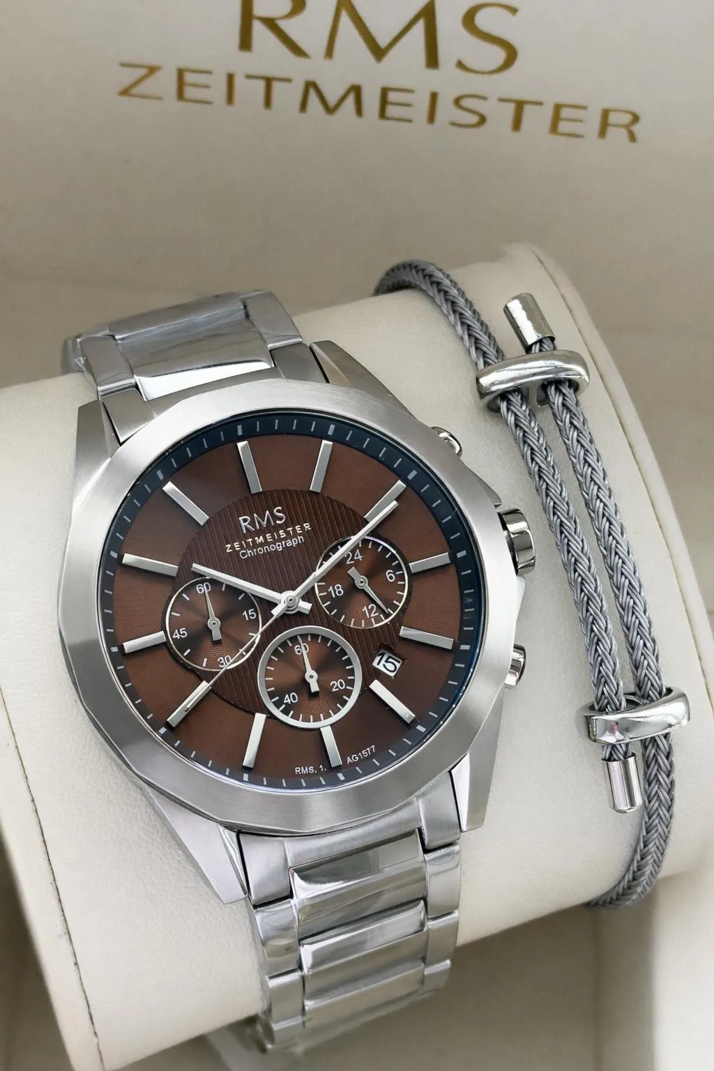 RMS Romanson İç Fonksiyonları Aktif İtalyan Tasarım Bileklik Hediyeli 5 Atm Erkek Kol Saati G1577.06