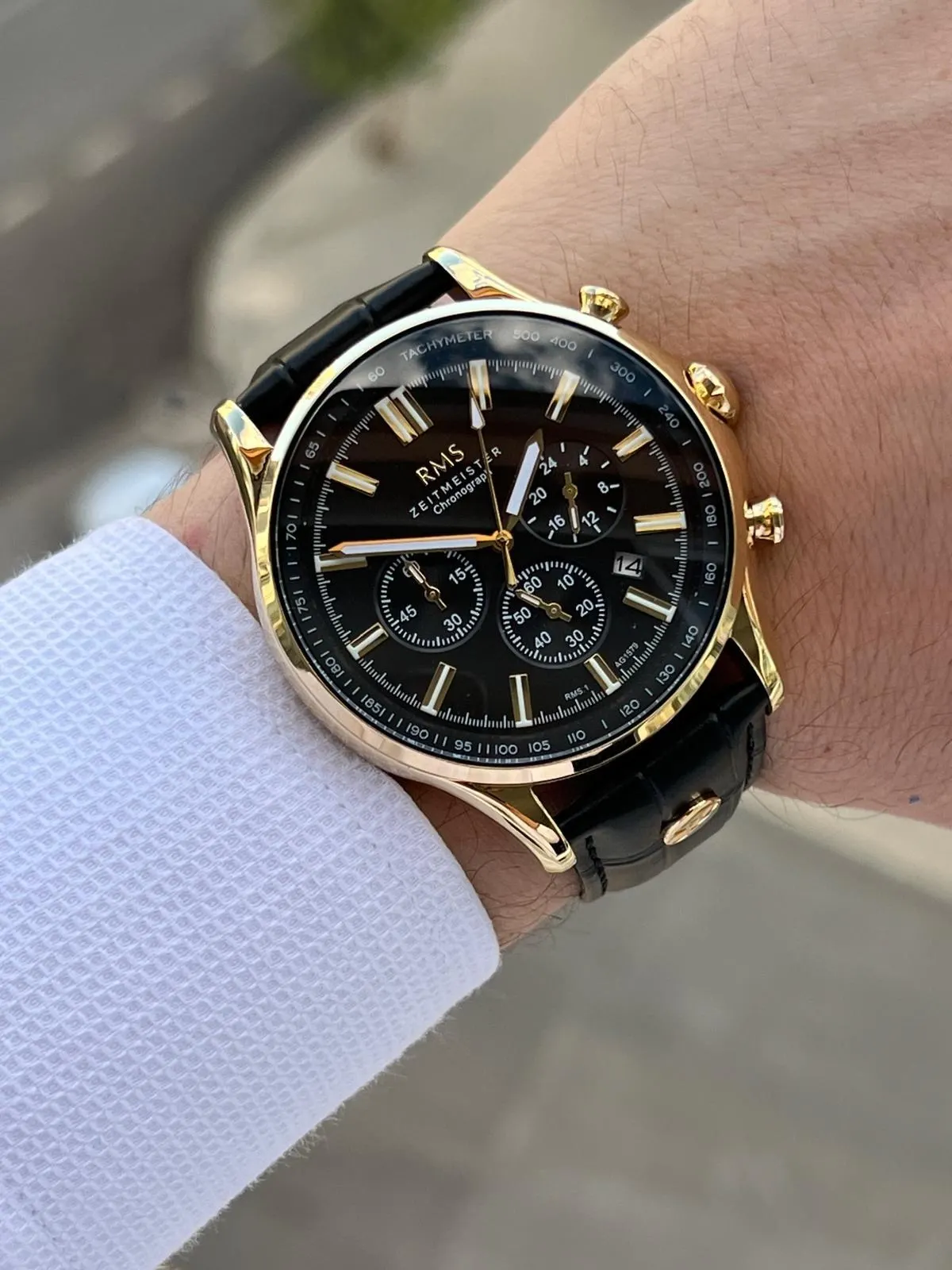 Romanson Deri Kordon İç Fonksiyonları Aktif 5 Atm Suya Dayanıklı Erkek Kol Saati AG1578.07