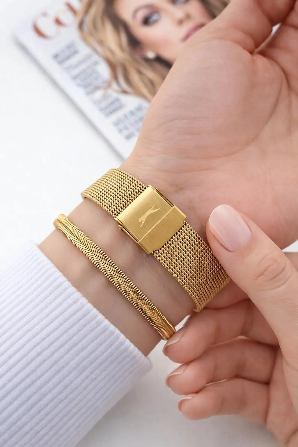 Slazenger Çelik Kordon 2 Yıl Garantili 5 Atm Bileklik Hediyeli Kadın Kol Saati BSL9.2487.140