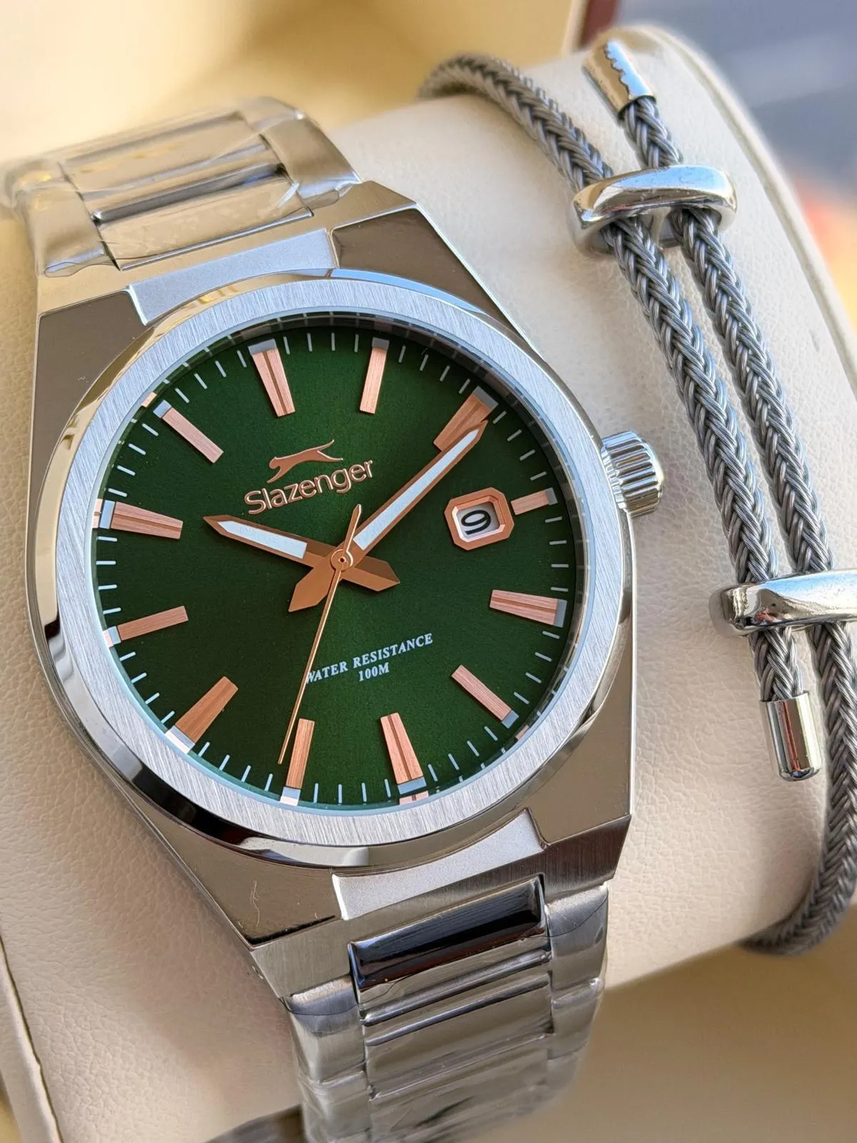 Slazenger Damatlık Ve Takım Elbiye Özel Çelik Kordon 10 Atm Suya Dayanıklı Erkek Kol Saati L2610.370