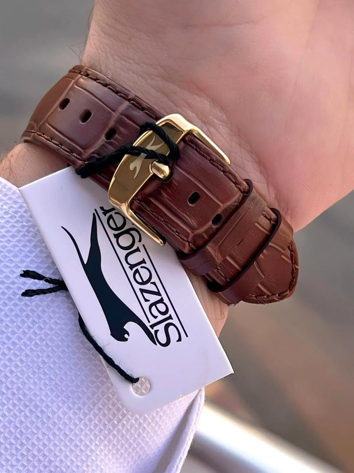 Slazenger Deri Kordon İç Fonksiyonları Aktif 10 Atm Suya Dayanıklı Erkek Kol Saati ESL.09.2481.2.06