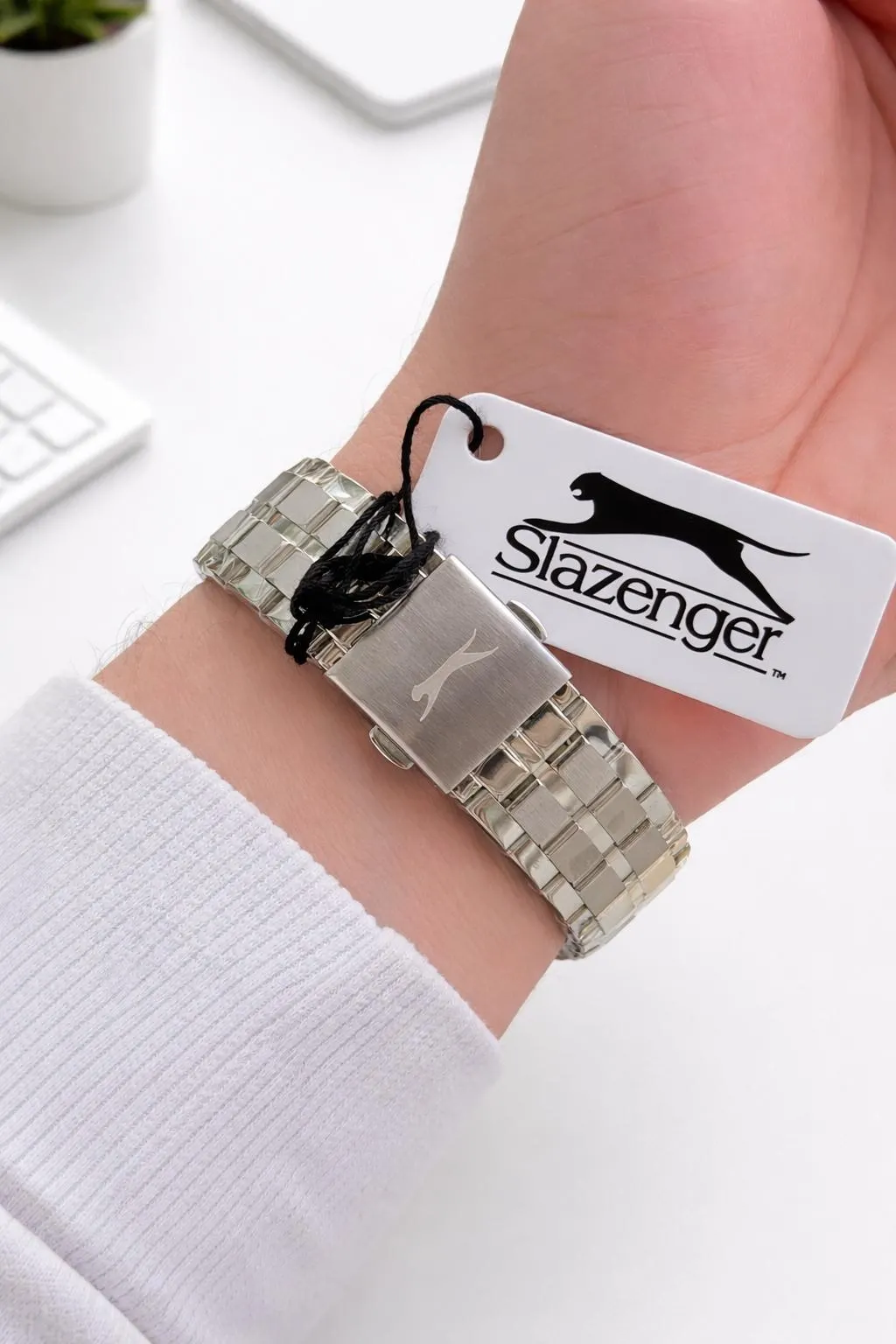Slazenger İtalyan Tasarım Bileklik Hediyeli 2 Yıl Garantili 10 Atm Çelik Erkek Kol Saat ESL.2483.02