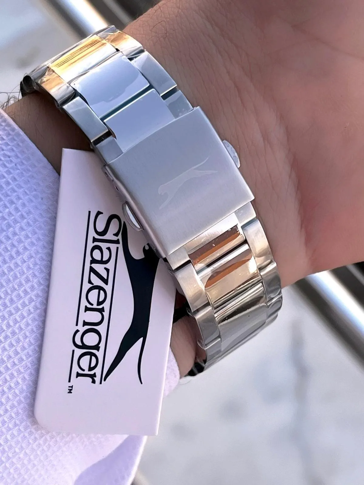 Slazenger İtalyan Tasarım Bileklik Hediyeli 2 Yıl Garantili 10 Atm Çelik Erkek Kol Saat ESL.N1936.1