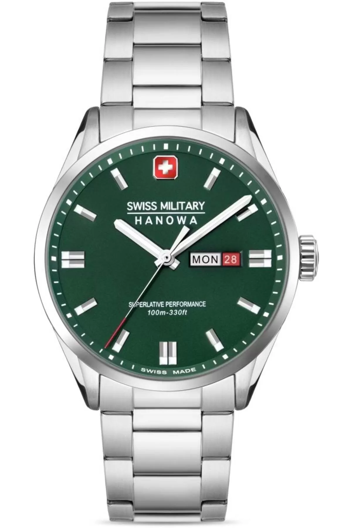 Swiss Military Çelik Kasa & Kordon Kararma Renk Atma Yapmaz Erkek Kol Saati SMWGH0001603