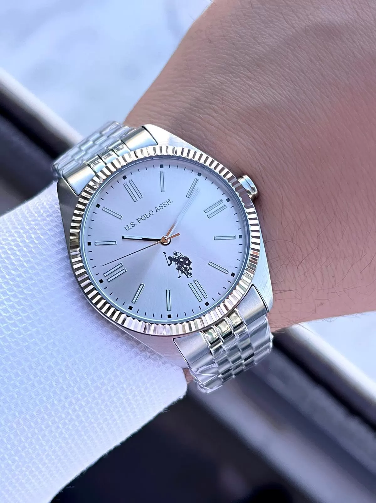 U.S.Polo Assn Çelik Kasa Ve Kordon 2 Yıl Garantili 3 Atm Suya Dayanıklı Erkek Kol Saati FS1096.01
