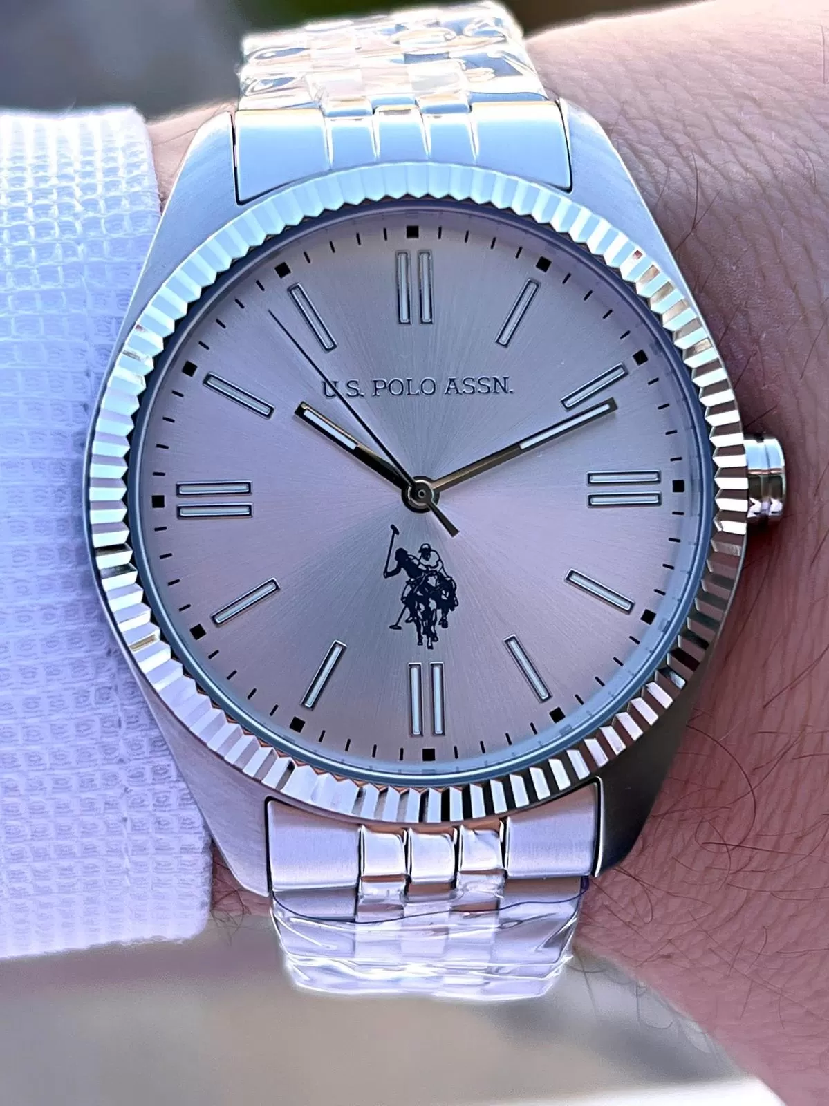U.S.Polo Assn Çelik Kasa Ve Kordon 2 Yıl Garantili 3 Atm Suya Dayanıklı Erkek Kol Saati FS1096.01