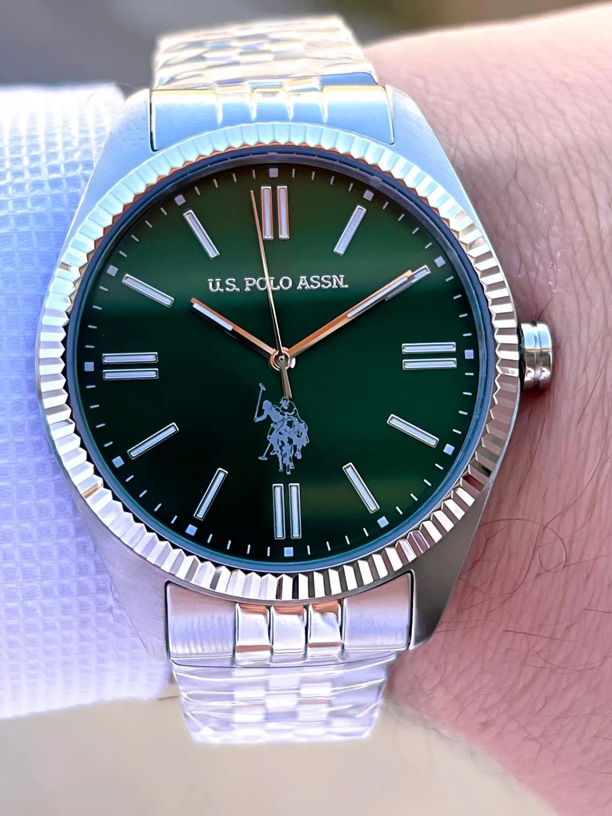 U.S.Polo Assn Çelik Kasa Ve Kordon 2 Yıl Garantili 3 Atm Suya Dayanıklı Erkek Kol Saati FS1096.04