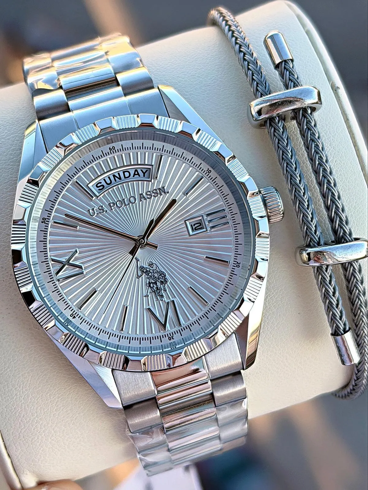 U.S.Polo Assn Çelik Kasa Ve Kordon 2 Yıl Garantili 5 Atm Suya Dayanıklı Erkek Kol Saati E.PA1123-04