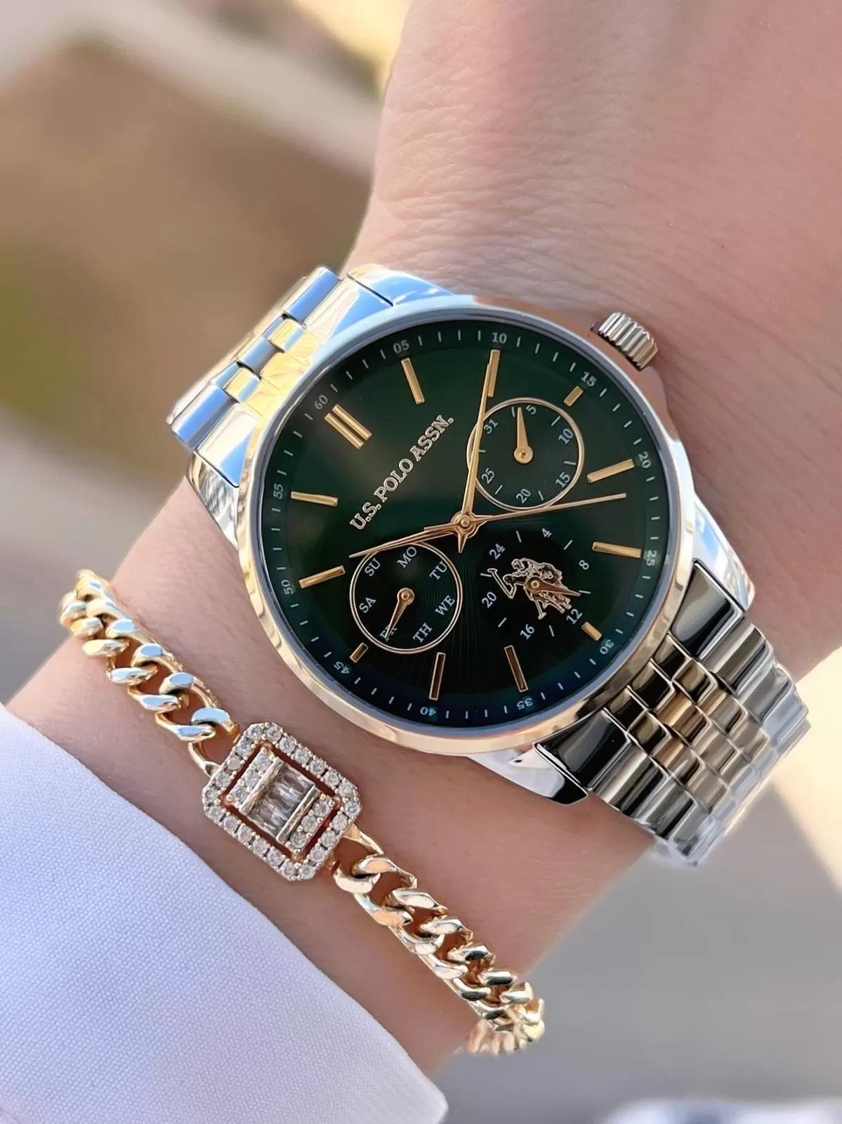 U.s.Polo Assn Çelik Kordon İç Fonksiyonları Aktif 5 Atm 2 Yıl Garantili Kadın Kol Saati UA.2076.S04