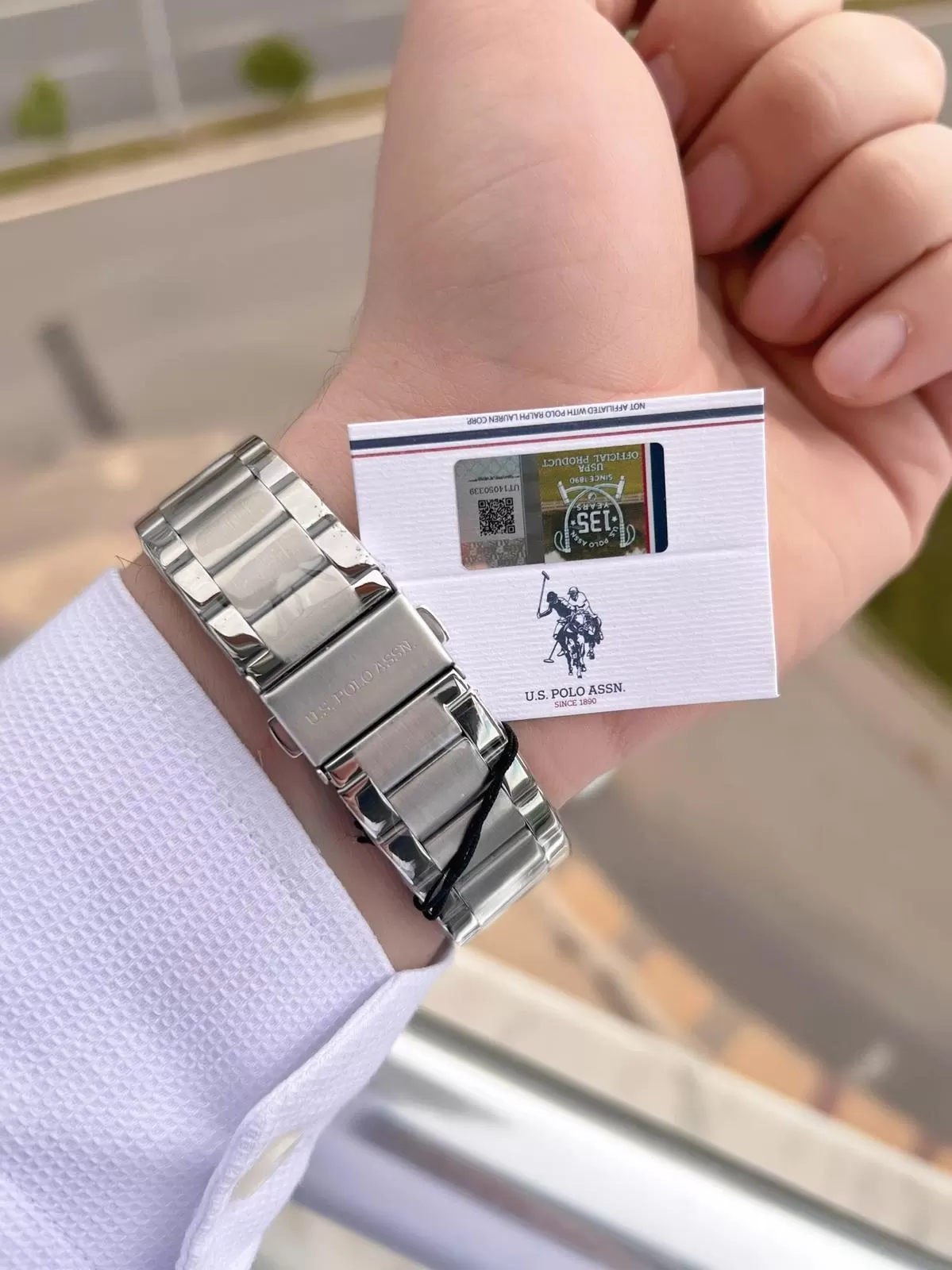 U.S.Polo Assn Çelik Kordon İç Fonksiyonları Aktif 5 Atm Suya Dayanıklı Erkek Kol Saati USPA.FS1000.02