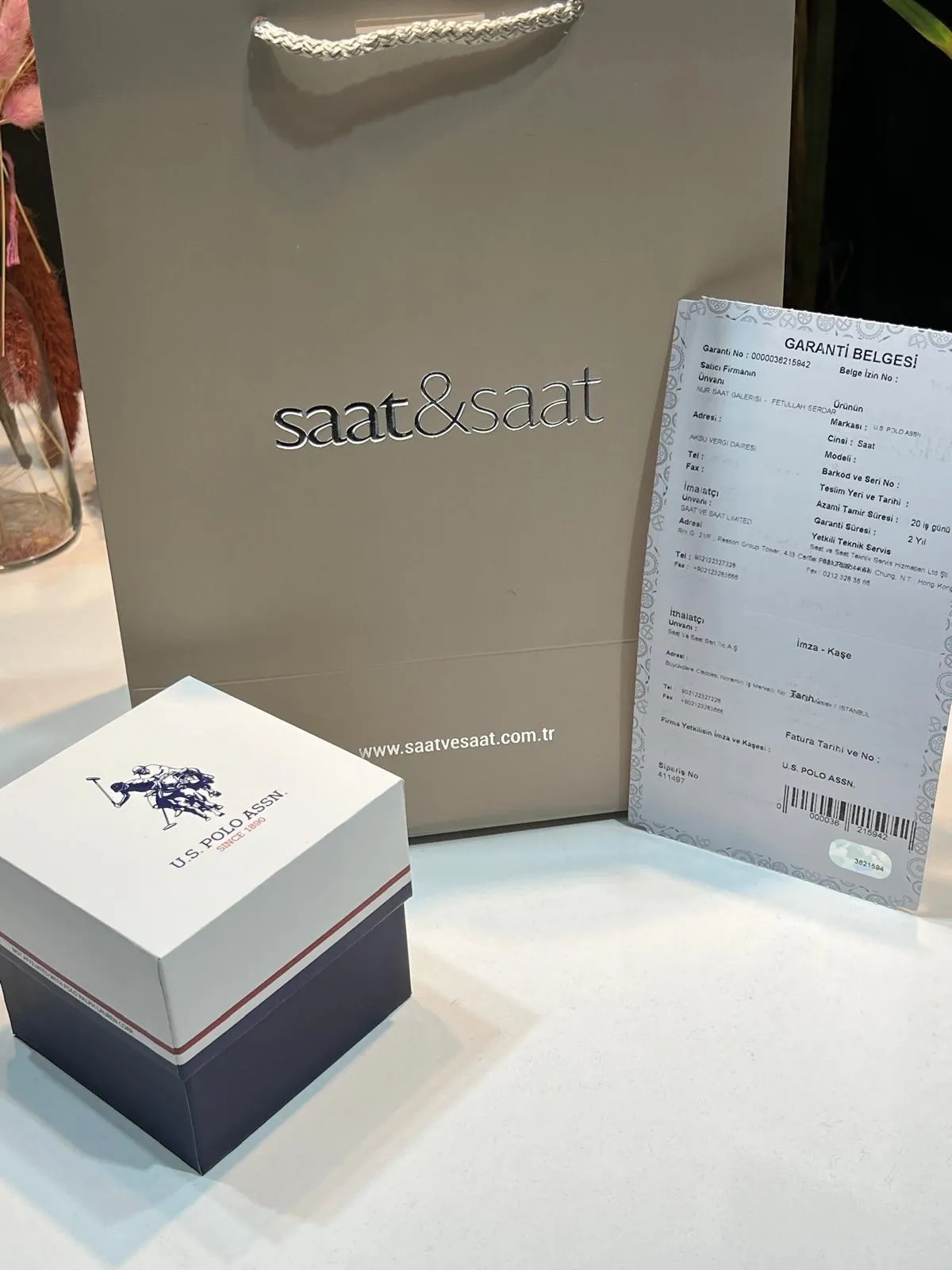 U.S.Polo Assn. İnce Baget Taşlı Özel Tasarım Çelik Kordon 2 Yıl Garantili Kadın Kol Saati U02149.3