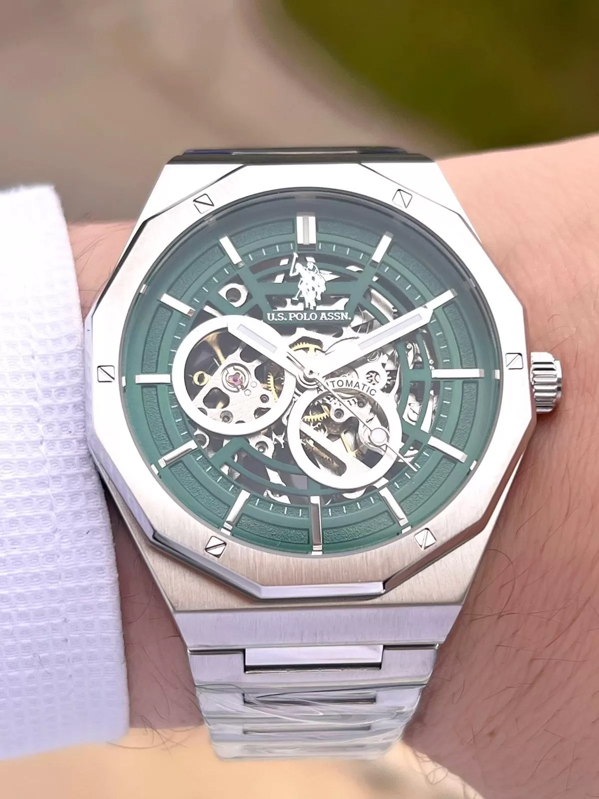 U.S.Polo Assn Otomatik Mekanizmalı Çelik Kasa&Kordonlu 2 Yıl Garantli Erkek Kol Saati USPA.FS1085.3