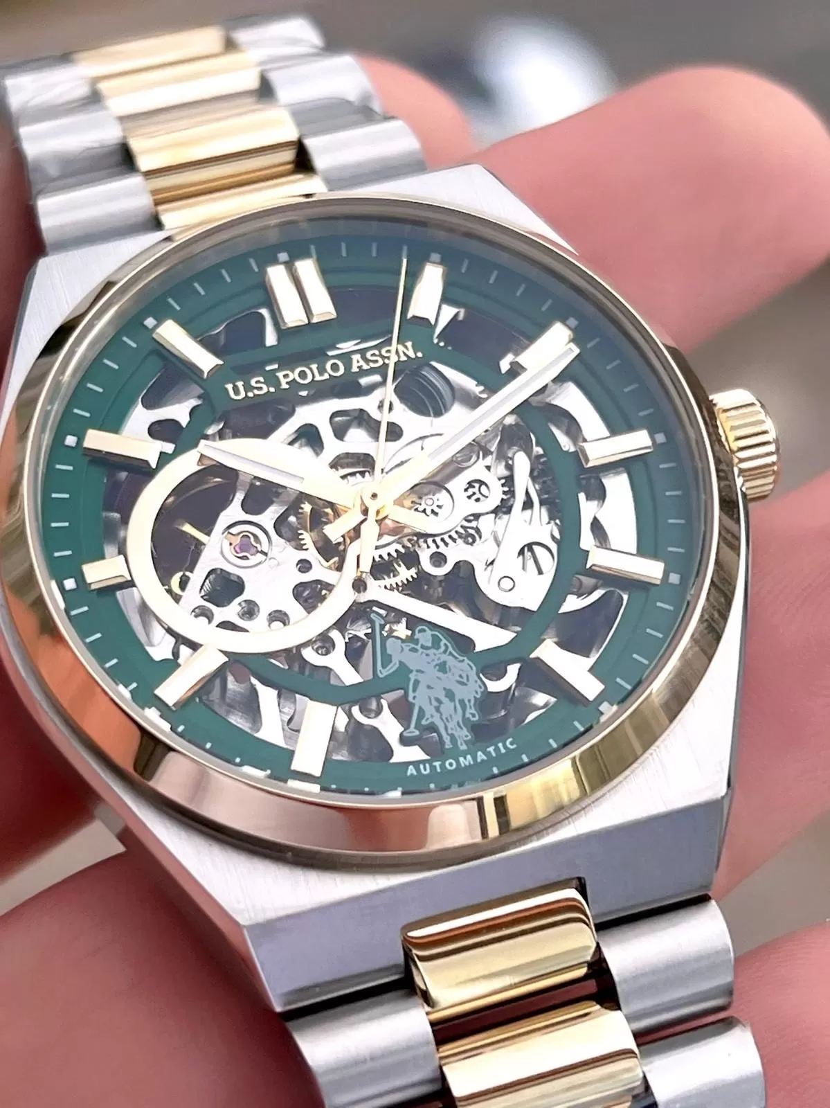 U.S.Polo Assn Otomatik Mekanizmalı Çelik Kasa&Kordonlu 2 Yıl Garantli Erkek Kol Saati USPA.FS1115.1