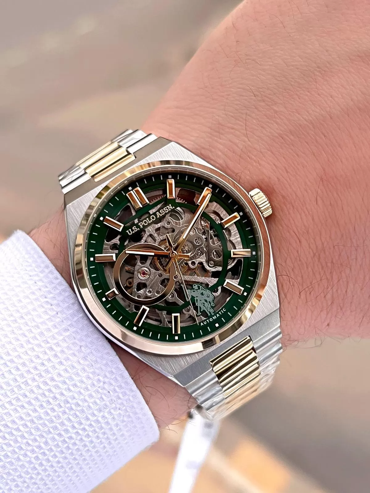 U.S.Polo Assn Otomatik Mekanizmalı Çelik Kasa&Kordonlu 2 Yıl Garantli Erkek Kol Saati USPA.FS1115.1