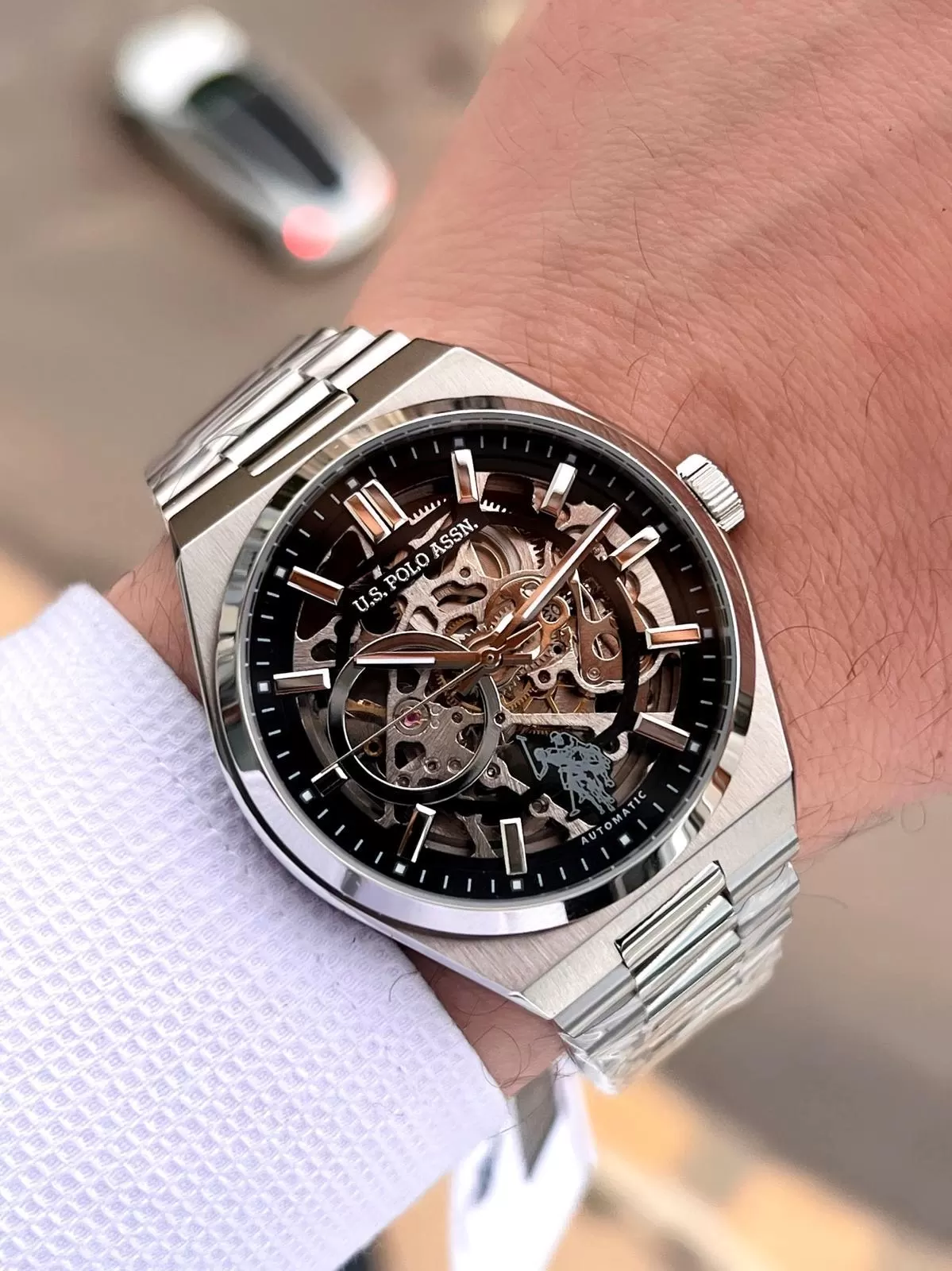 U.S.Polo Assn Otomatik Mekanizmalı Çelik Kasa&Kordonlu 2 Yıl Garantli Erkek Kol Saati USPA.FS1115.3