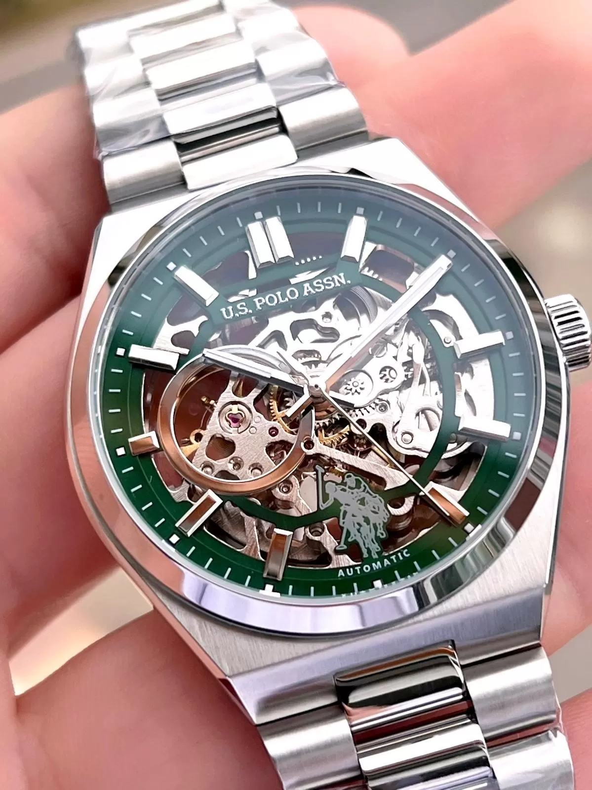 U.S.Polo Assn Otomatik Mekanizmalı Çelik Kasa&Kordonlu 2 Yıl Garantli Erkek Kol Saati USPA.FS1115.4