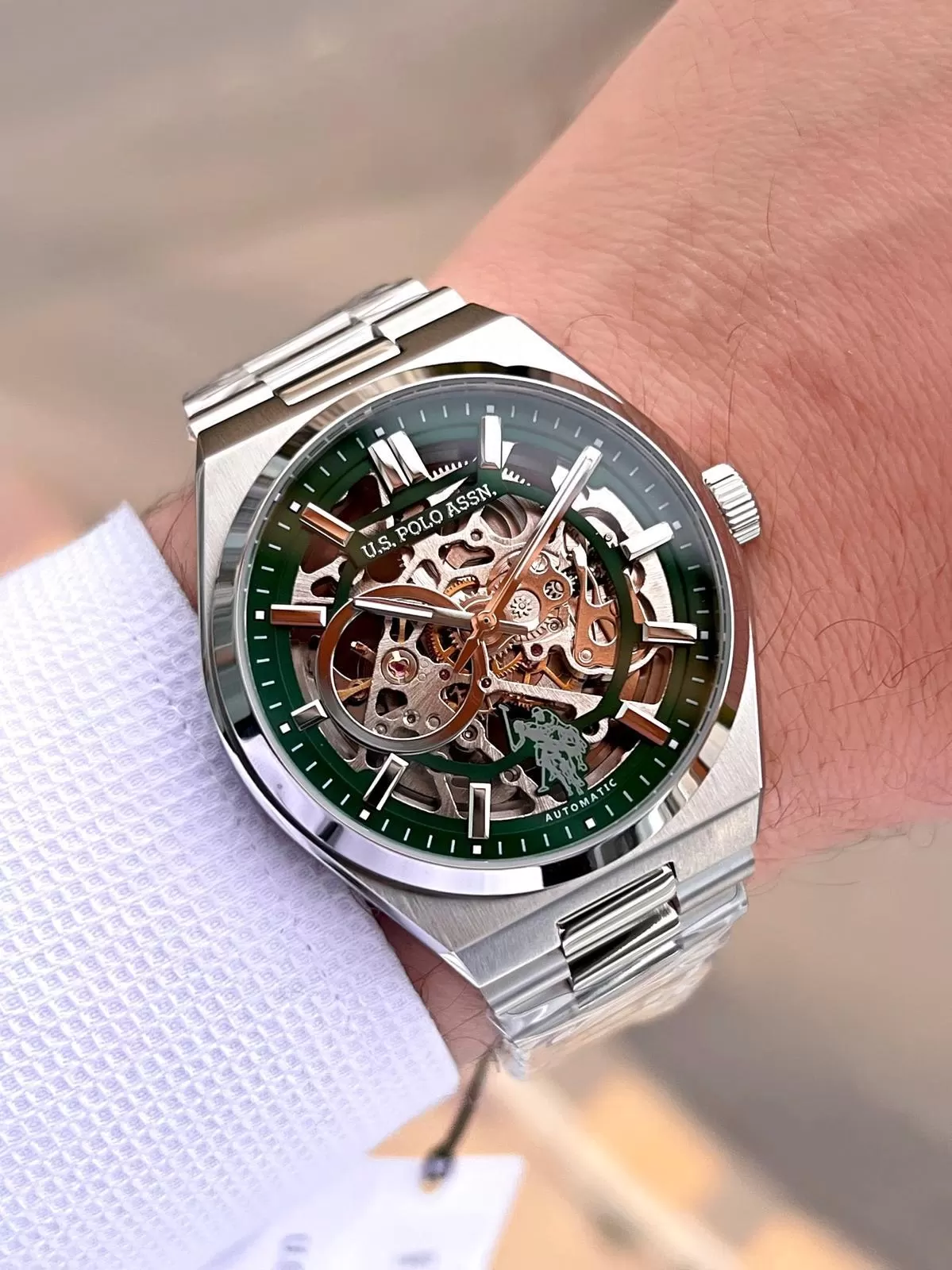 U.S.Polo Assn Otomatik Mekanizmalı Çelik Kasa&Kordonlu 2 Yıl Garantli Erkek Kol Saati USPA.FS1115.4