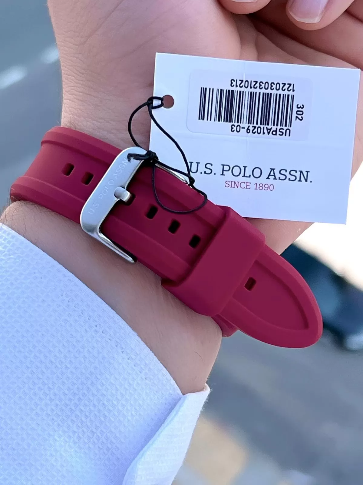 U.S.POLO ASSN Silikon Kordon 5 Atm Suya Dayanıklı Spor Erkek Kol Saati USPA.1029.B03