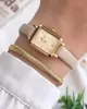 Daniel Klein Minimalist Model Deri Kordon 3 Atm Suya Dayanıklı Özel Tasarım Kadın Kol Saat+Bileklik VS.BLKT.0438