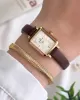 Daniel Klein Minimalist Model Deri Kordon 3 Atm Suya Dayanıklı Özel Tasarım Kadın Kol Saat+Bileklik VS.BLKT.0440