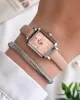 Daniel Klein Minimalist Model Deri Kordon 3 Atm Suya Dayanıklı Özel Tasarım Kadın Kol Saat+Bileklik VS.BLKT.0439
