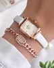 Daniel Klein Minimalist Model Deri Kordon 3 Atm Suya Dayanıklı Özel Tasarım Kadın Kol Saat+Bileklik VS.BLKT.0441