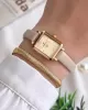 Daniel Klein Minimalist Model Deri Kordon 3 Atm Suya Dayanıklı Özel Tasarım Kadın Kol Saat+Bileklik VS.BLKT.0438