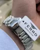 Ferro Çelik Kordon İç Fonksiyonları Aktif Chronograph 30 Mt Su Geçirmez Erkek Kol Saat EFM31289-A3