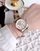 Ferro Hasır Kordonlu Gümüş/Rose Kararmaz Renk Atmaz 3 Atm  Özel Tasarım Kadın Kol Saati EFL21259-E