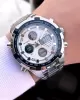 Joefox Çelik Kordon Dijital Ve Analog 2 Yıl Garantili 3 Atm Suya Dayanıklı Erkek Kol Saati JOE.CL06