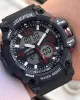 Joefox Digital Ve Analog 2 Yıl Garantili Kronmetre+Takvim+Alarm+Aydınlatma Erkek Kol Saati JOE.BK04