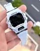 Joefox G-SHOCK Kasa Beyaz/Siyah Digital 5 Atm Suya Dayanıklı 2 Yıl Garantili Spor Kol Saati J-GS012